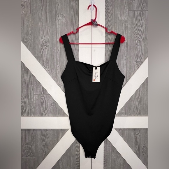 B4.54 NWT Black Bodysuit 2X - Picture 2 of 3